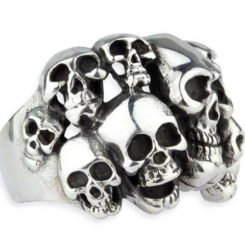STAINLESS STEEL SKULLS RING