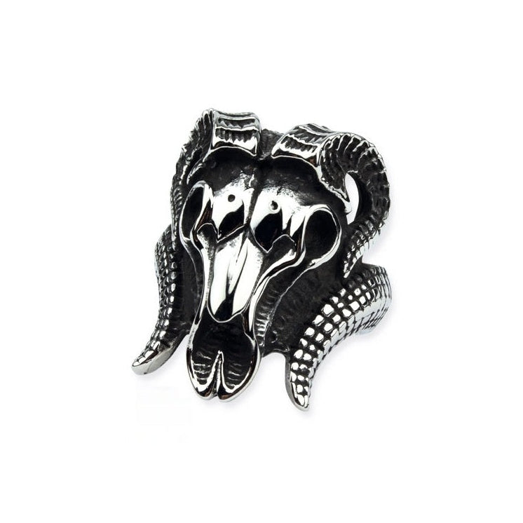 Ring Ram Head Height: approx. 3.0 cm, Material: stainless steel.