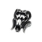 Ring Ram Head Height: approx. 3.0 cm, Material: stainless steel.
