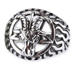 RAM SKULL STEEL RING