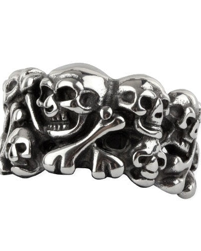 STAINLESS STEEL SKULLS RING