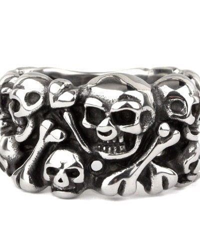 STAINLESS STEEL SKULLS RING