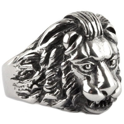 LION HEAD STEEL RING