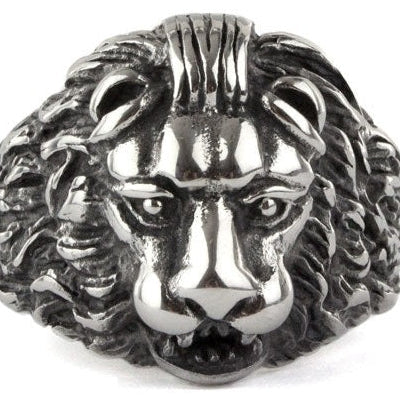 LION HEAD STEEL RING