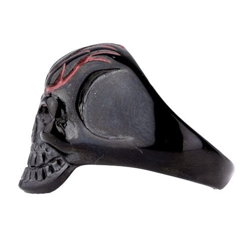 Black Skull Steel Ring