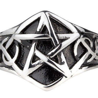 STEEL PENTAGRAM RING