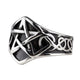 STEEL PENTAGRAM RING