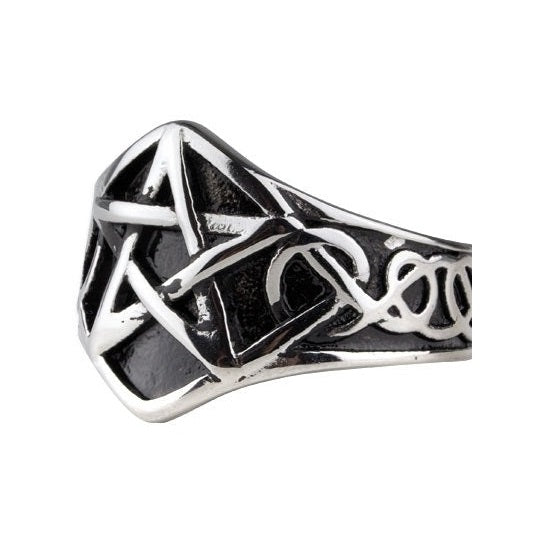 STEEL PENTAGRAM RING