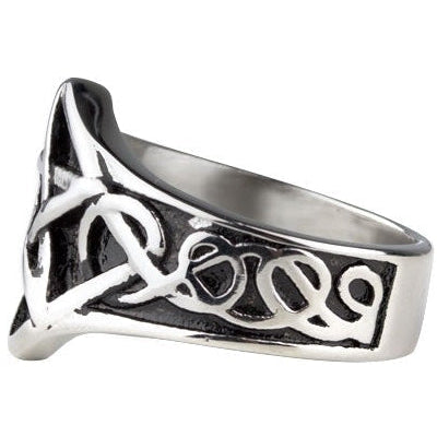 STEEL PENTAGRAM RING