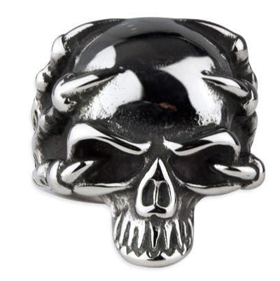STEEL SKULL RING