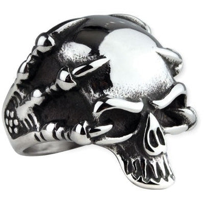 STEEL SKULL RING