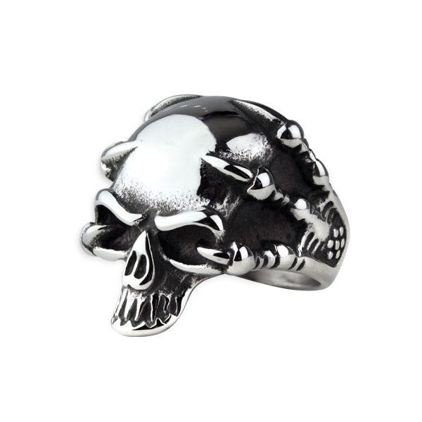 STEEL SKULL RING
