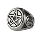 STAINLESS STEEL PENTAGRAM RING