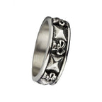 SKULLS STEEL RING