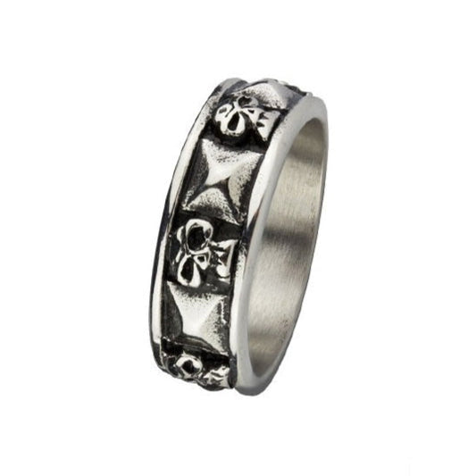SKULLS STEEL RING