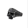 This ultra-cool "Dirty Skull" ring boasts a stainless steel oxidized hard rock style. Crafted with durable materials, this unique piece offers a bold and edgy look. Perfect for fans of rock and roll fashion, this ring is sure to make a statement