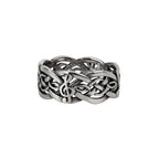 This Celtic knot and treble clef symbolize enduring connection and harmonious melody. Made of durable stainless steel, approx. 10 mm wide