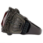 Black Royal Beauty Steel Ring