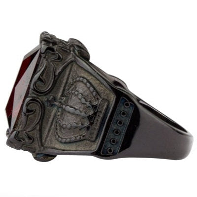 Black Royal Beauty Steel Ring