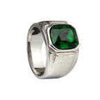 Simply green steel ring