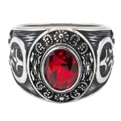 VICTORIAN GOTHIC STEEL RING