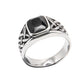 Celtic Black Steel Ring