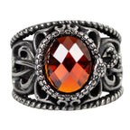 RED SNAKE STEEL RING