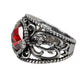 RED SNAKE STEEL RING