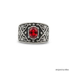 Chateau Brilliant Stainless Steel Ring with Zirconia