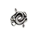 Stainless steel ring Double snake Width: approx. 2.6 cm, Material: stainless steel.