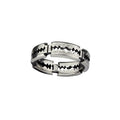 Razor Blade ring, Width: approx. 0.6 cm, Material: stainless steel.