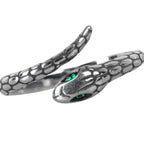 RING SNAKE WITH GREEN EYES