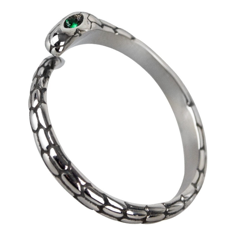 RING SNAKE WITH GREEN EYES