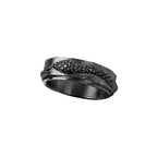 Black snake with stones in its eyes, Width: approx. 0.8 cm, Material: stainless steel with zirconia.