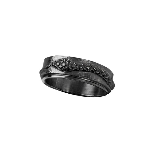 Black snake with stones in its eyes, Width: approx. 0.8 cm, Material: stainless steel with zirconia.