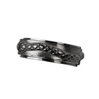Black Snake steel ring