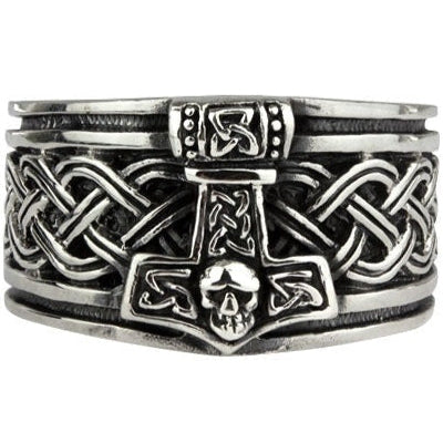 THOR'S HAMMER STEEL RING