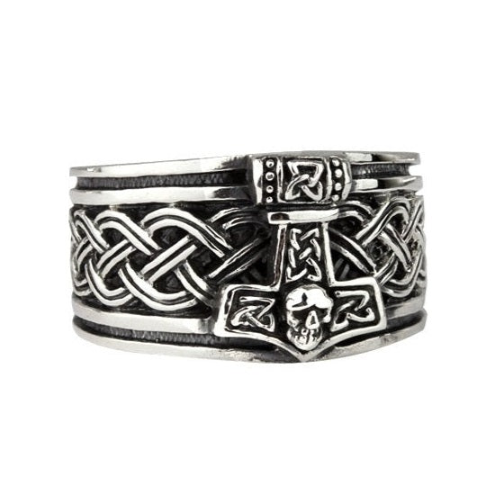 THOR'S HAMMER STEEL RING