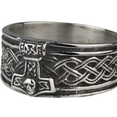 THOR'S HAMMER STEEL RING