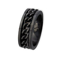 BLACK MESH STEEL RING