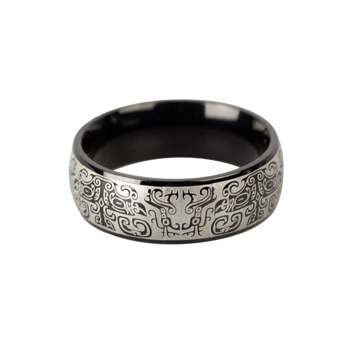 Black Graffiti Ring