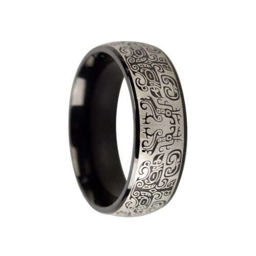 BLACK GRAFFITI RING