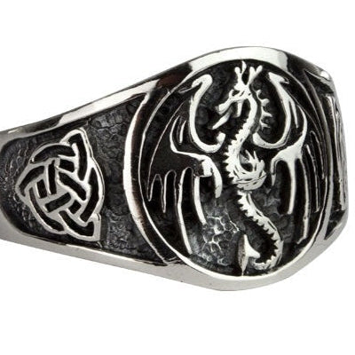 STAINLESS STEEL DRAGON RING