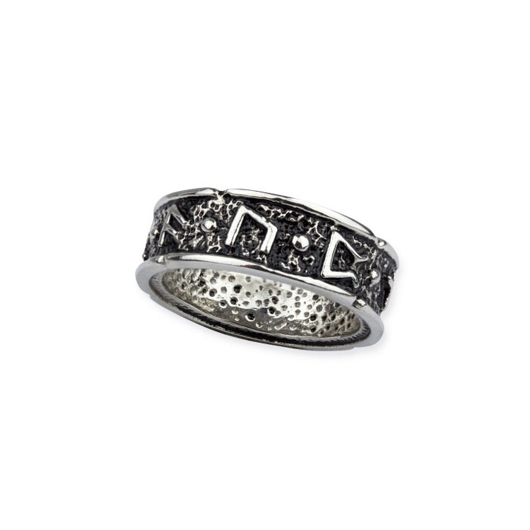 The runes on the ring mean "Draupnir", the name of Odin's ring, Width: 8.5mm, Material: stainless steel.