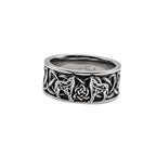 Celtic Wolves Steel Ring - Stainless Steel Viking Ring