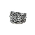 Stainless steel ring Eagershelm Size: Ø approx. 1.8 cm, Material: stainless steel.