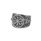 Stainless steel ring Eagershelm Size: Ø approx. 1.8 cm, Material: stainless steel.