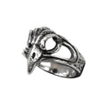 Bird skull steel ring