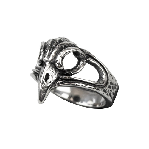 Bird skull steel ring