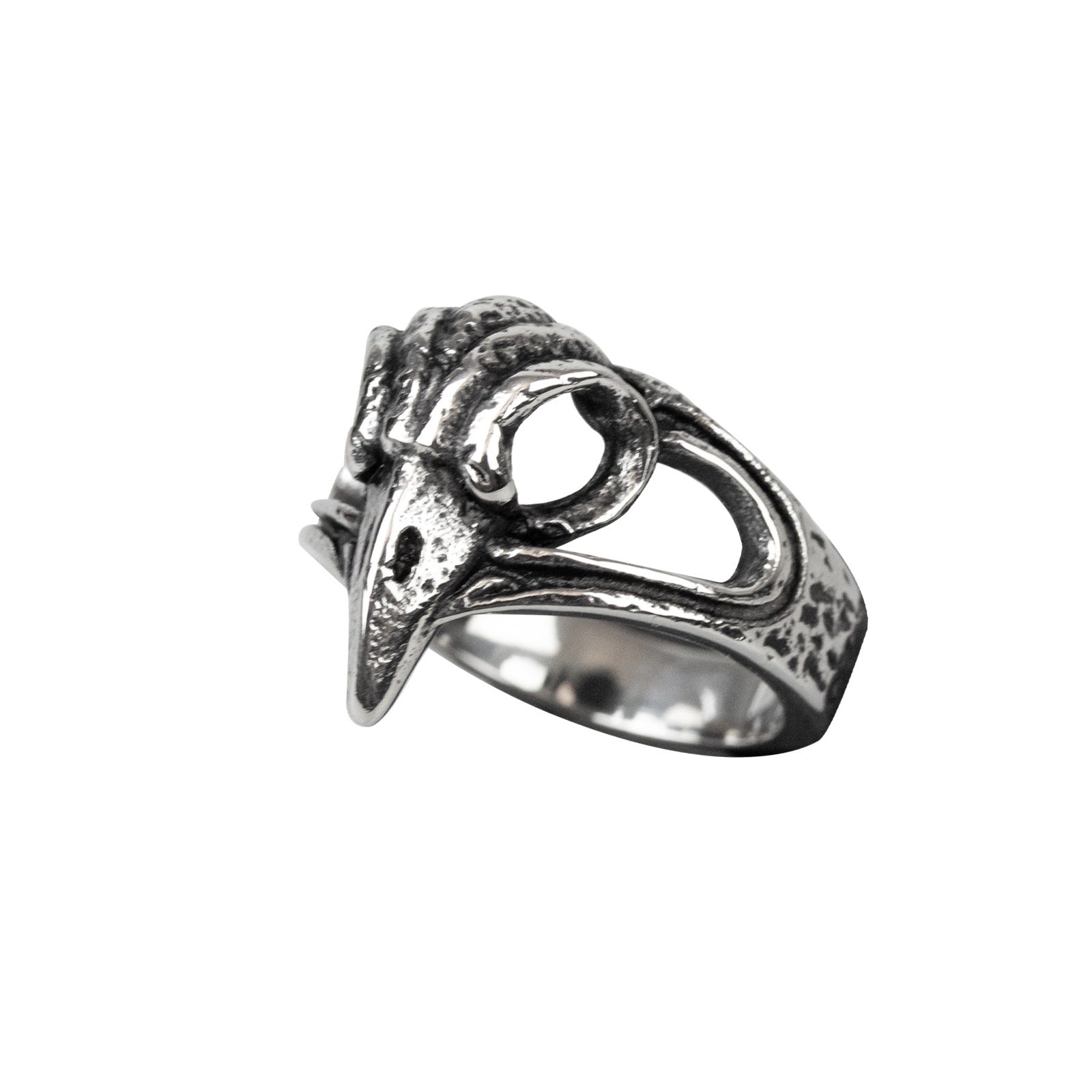 Bird skull premium stainless steel ring